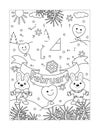 Valentine`s Day February 14 join the dots puzzle and coloring page